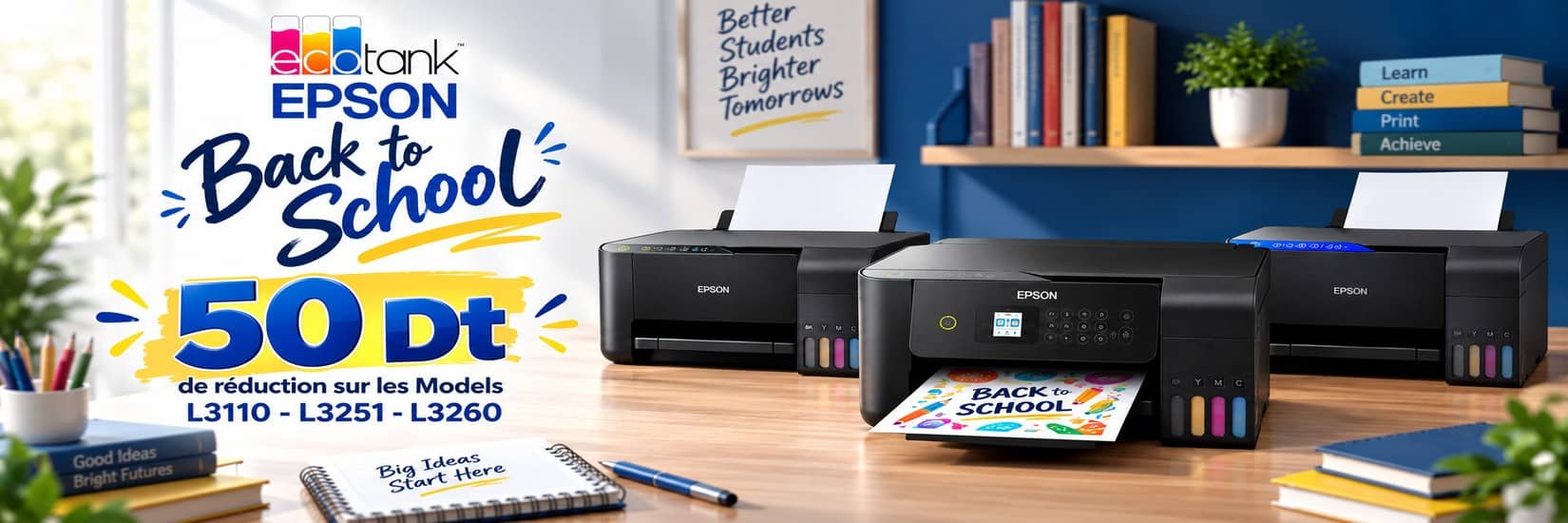 Multifonction Jet d'encre Epson Ecotank Promo